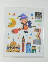 Actual product image Kögler Wall- -Tattoo light, sweet witch, 21x24,5cm
