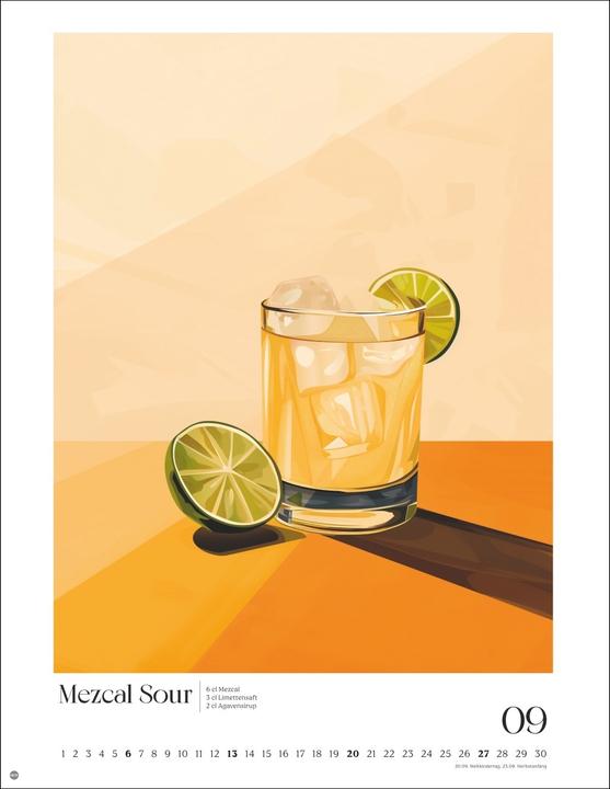Produktbild Cocktails Posterkalender 2026 (34 x 44 cm, Harter Einband, Deutsch)