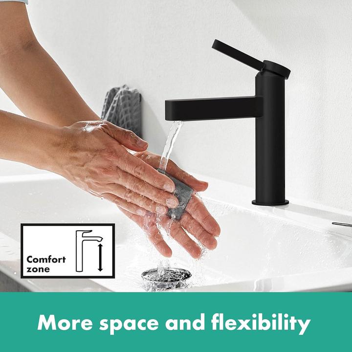 Produktbild hansgrohe HG EH-WT-MI FINORIS 110 CoolStart m PO AG 1 1/4Zoll mattschwarz