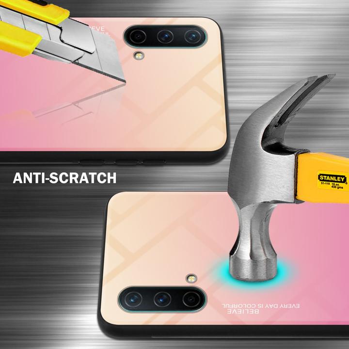 Actual product image Cadorabo TPU 2 colors glass envelope (OnePlus North CE 5G)