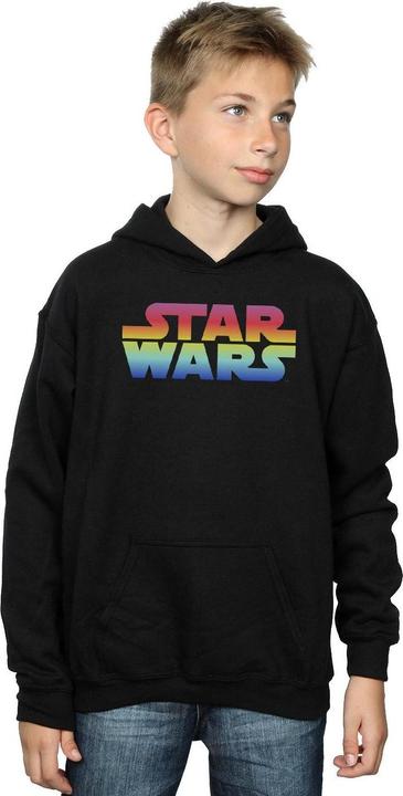 Immagine prodotto Star Wars Rainbow Logo Felpa con Cappuccio Ragazzi (152, 158)