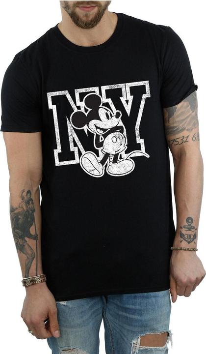 Actual product image Disney Mens Mickey Mouse NY Kicking T-Shirt (XXL)