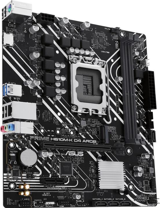 Actual product image ASUS PRIME H610M-K D4 ARGB (LGA 1700, Intel H610, mATX)