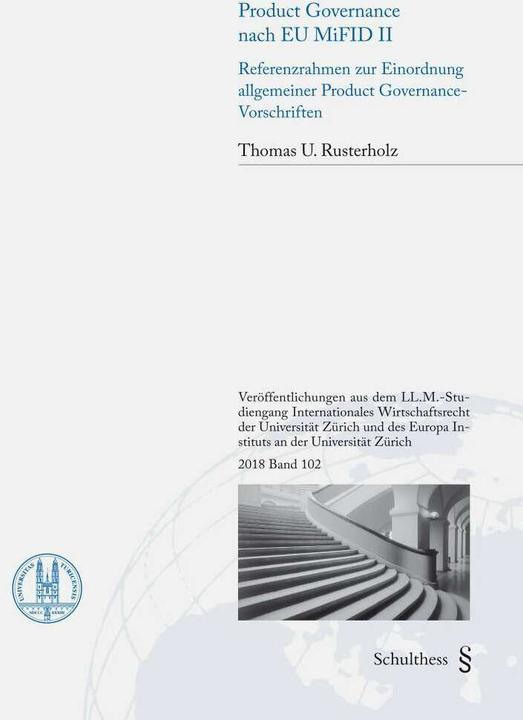 Immagine prodotto Product Governance nach EU MiFID II (Tedesco, Thomas U. Rusterholz, 2018)