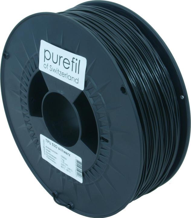 Productafbeelding Purefil Draad (TPU, 1.75 mm, 1000 g, Zwart)
