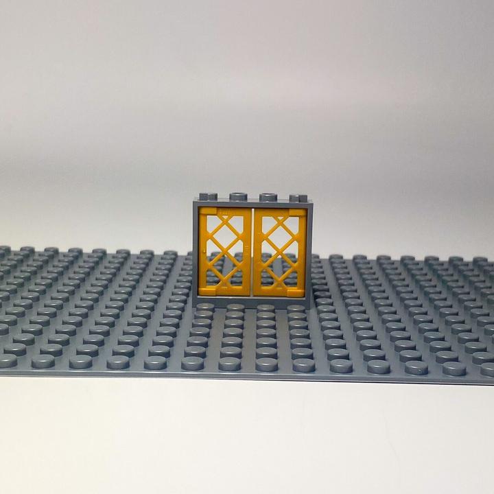 Immagine prodotto LEGO Finestra 1x4x3 Finestre dorate + telaio grigio - NUOVO - 10x (60594, Accessori LEGO)