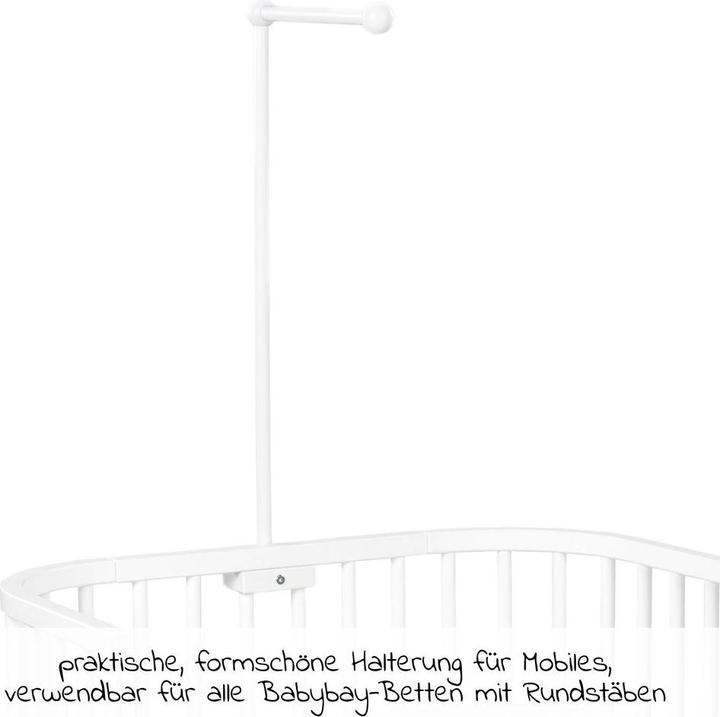 Produktbild Tobi BabyBay Mobilehalterung weiss lackiert