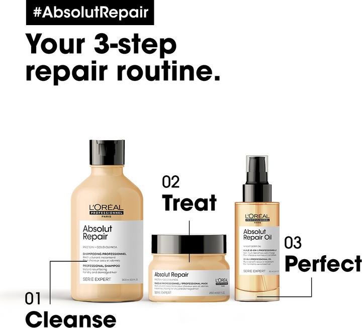 Immagine prodotto L'Oréal Professionnel Série Expert Absolut Repair - Shampoo professionale (300 ml, Shampoo liquido)