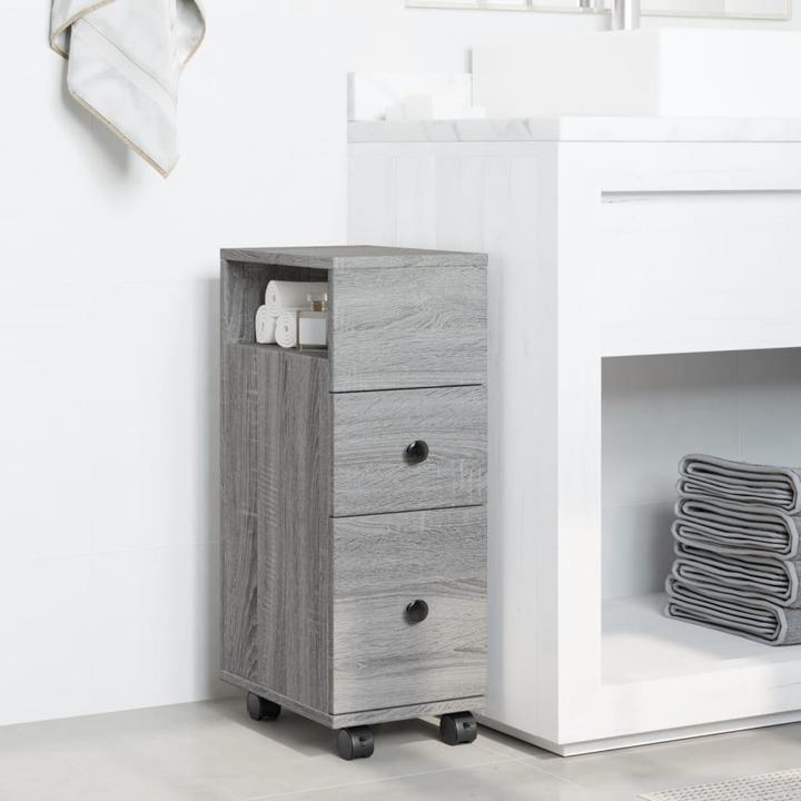 Produktbild VidaXL Badschrank Schmal mit Rollen