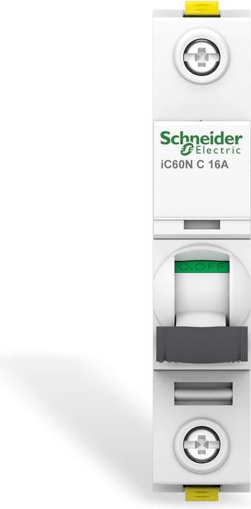 Actual product image Schneider Electric Acti9 iC60N MCB 1 Pole 16A Curve C