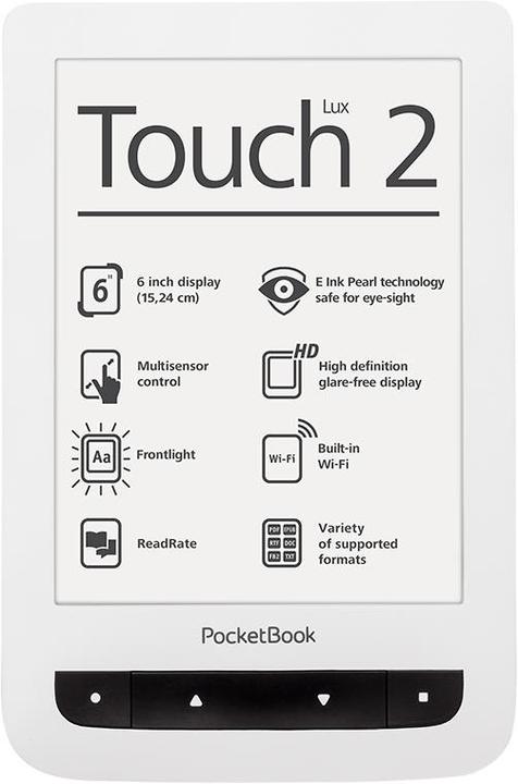 Actual product image PocketBook Touch Lux 2 (6", 4 GB, White)