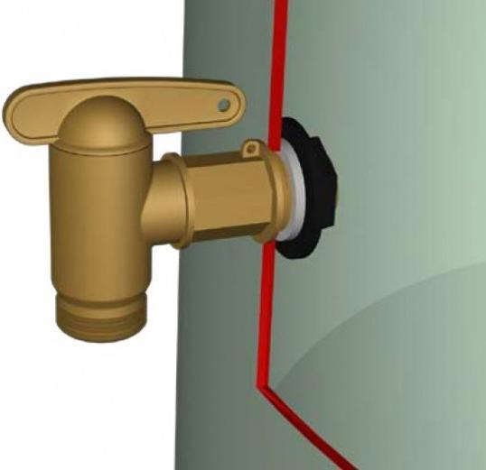 Actual product image Garantia Aqua Quick outlet tap