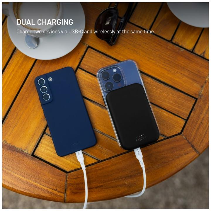 Actual product image Fixed MagZen Trådløs PD 20W Power Bank 10.000 mAh Sort Powerbank - Sort - 10000 mAh (10000 mAh, 12 Wh)