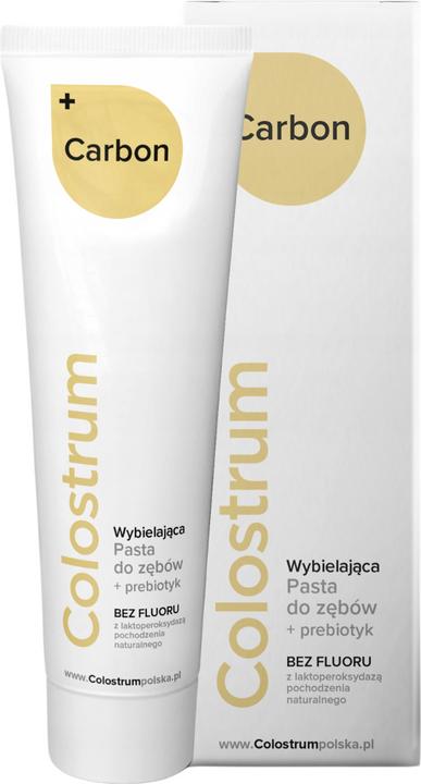 ImmunoFirstAid Colostrum Carbon aufhellende Zahnpasta mit Colostrum ohne Fluorid
