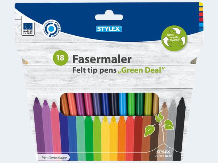 Produktbild Stylex Fasermalstifte 18 Stck. 64185 (18 x)