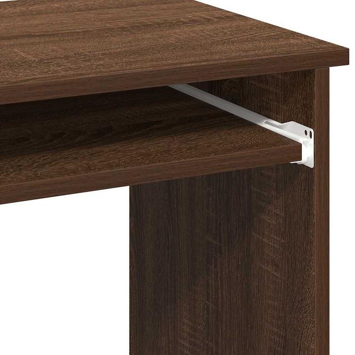 Produktbild VidaXL Schreibtisch mit Regal Braun Eichen-Optik 84x40x78 cm Bürotisch Tisch