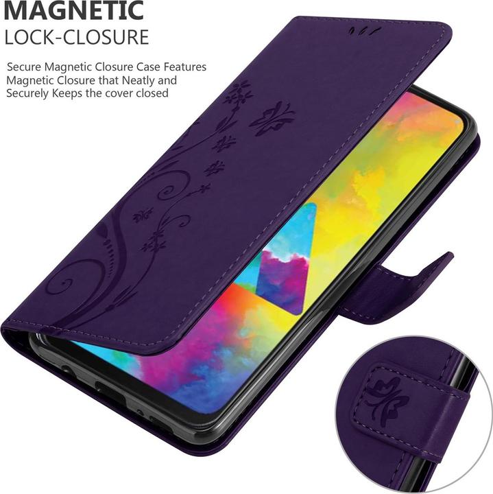 Immagine prodotto Cadorabo Copertina del libro di fiori (Samsung Galaxy M30s, Samsung Galaxy M21)