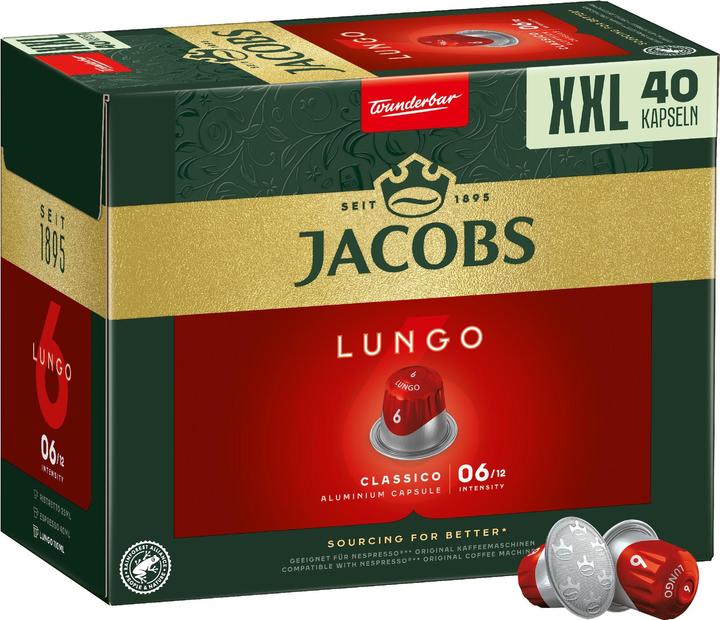 Immagine prodotto Jacobs Capsule di caffè Lungo 6 Classico 5 x 40 capsule (1 x Porta.)