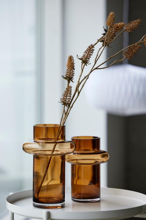 Immagine prodotto Lyngby Vetro - Vaso a tubo - 20 cm - Ambra (23556) (1 x, 20 x 18 cm)