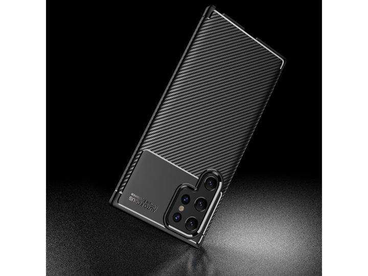 Immagine prodotto Screenguard Custodia Samsung Galaxy S22 Ultra Cover Carbon Design TPU (Samsung Galaxy S22 Ultra)