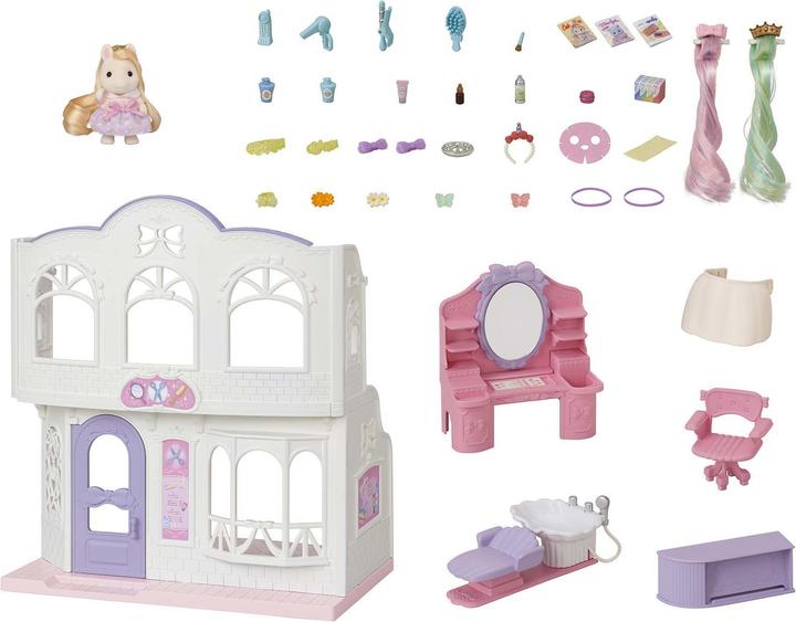 Actual product image Sylvanian Families Pony's Stylish Hair Salon