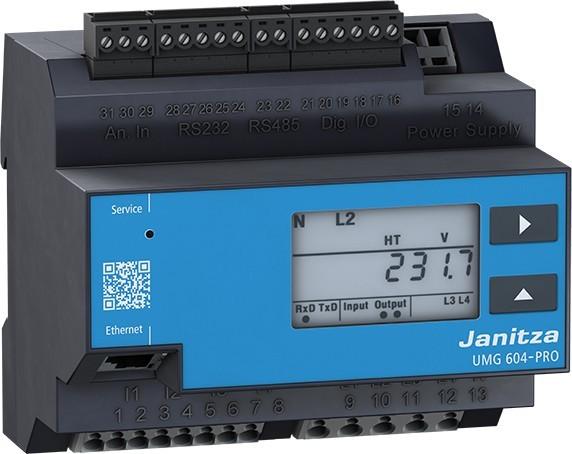 Immagine prodotto Janitza UMG 604-PRO Analizzatore di qualità dell'alimentazione a 24 V Analizzatore di qualità