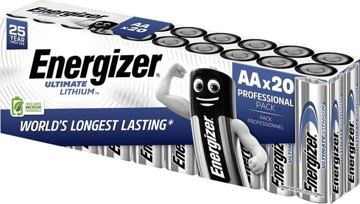 Energizer Ultimate Lithium Mignon (AA) 20 Stück ab Dezember 2024 (20 pcs., AA, 3000 mAh)