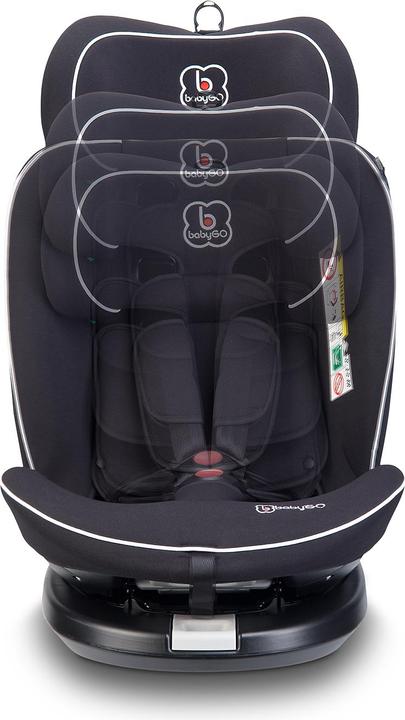 Actual product image BabyGo Nova2 black (Reboarder, ECE R129/i-Size Standard)