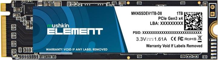 Actual product image Mushkin SSD Element M.2 1TB PCIe Gen3x4 NVME (1000 GB, M.2 2280)