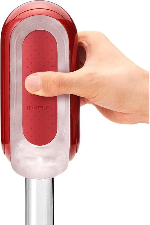 Actual product image Tenga Flip 0 Red Warmer