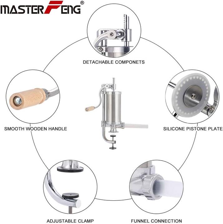 Immagine prodotto Master feng Insaccatrice con piede di aspirazione 2,5 LBS verticale