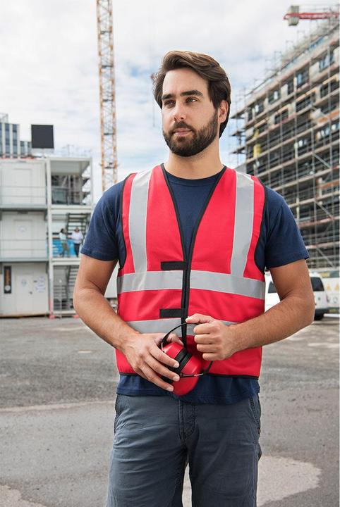Actual product image Korntex Functional waistcoat with 4 reflective stripes (7XL)