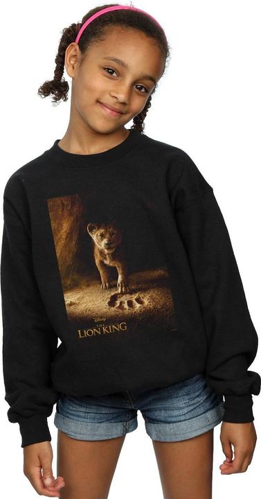 Actual product image Disney Girls The Lion King Movie Simba Poster Sweatshirt (152, 158)