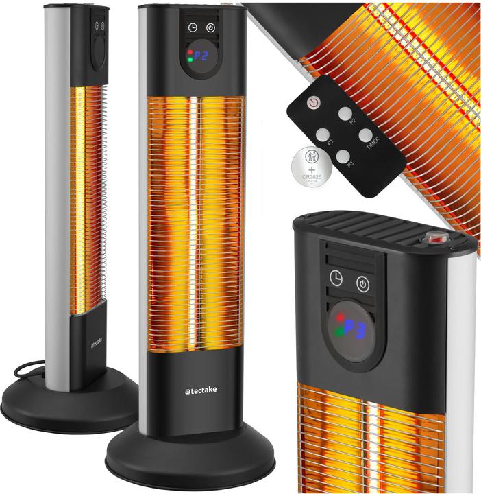 Image du produit tectake Chauffage infrarouge Solaris Terra 1500W avec minuterie (1500 W)