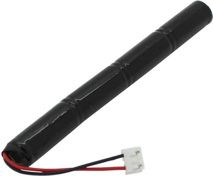 Produktbild AccuCell Notleuchtenakku L1x4 Lady N mit 60mm Kabel und Stecker, Fega und Schmitt KMU003 (500 mAh, Ladegerät inkl. Akku)