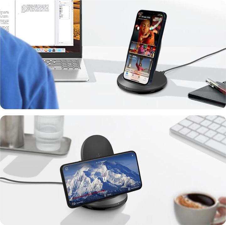 Actual product image Belkin Boost Charge Ladeständer, kompatibel mit QI-Geräten (15 W)