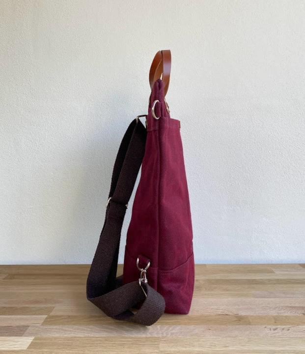Produktbild Only-Bags.Store Waxed Canvas Backpack - Convertible Backpack, Wickelrucksack, A3 Waxed Canvas Bag, Rucksack, Multi