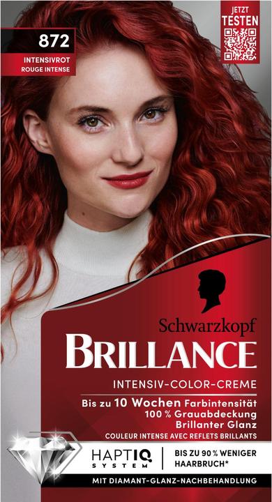 Immagine prodotto Schwarzkopf Brillance Crema colorata intensiva (872 Rosso intenso)