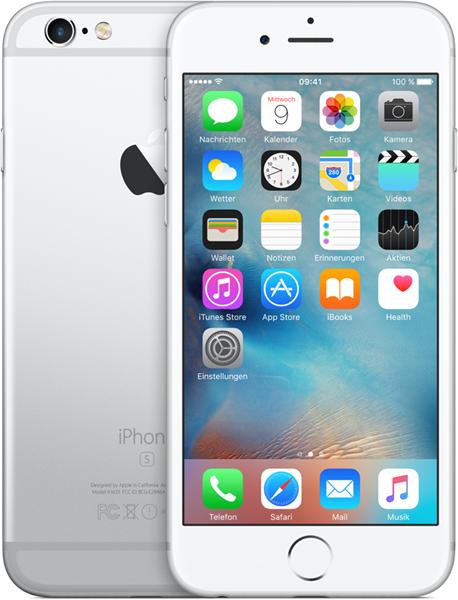 Apple iPhone 6s (64 GB, Silver, 4.70", Single SIM, 12 Mpx, 4G)