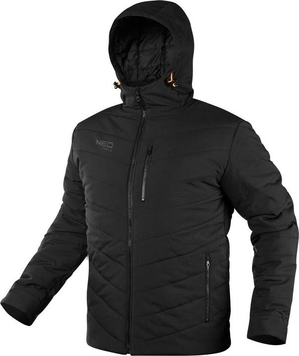 Produktbild Topex Winter-Arbeitsjacke mit Kapuze schwarz, 100 % Polyester M (M)
