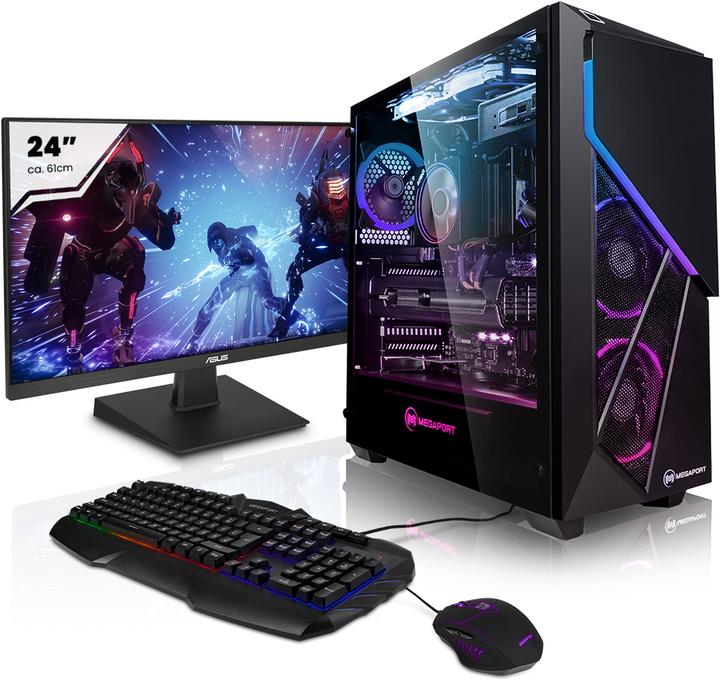 Produktbild Megaport Gaming PC (AMD Ryzen 7 3700X, 16 GB, 480 GB, GeForce RTX 2060 Super)