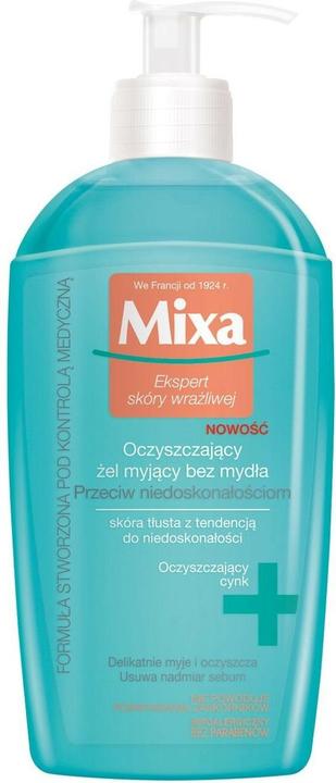 Mixa Expert Scores Sensitive Cleansing Washing Gel Without Soap Against Imperfections To Score (Gel, 200 ml)