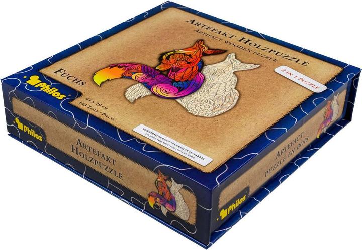 Immagine prodotto Philos Puzzle in legno Artefact 2 in 1 Fox (143 pezzi)