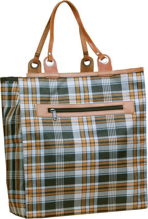 Piace Molto Loehansk - Shopper Leather StrapDark Green