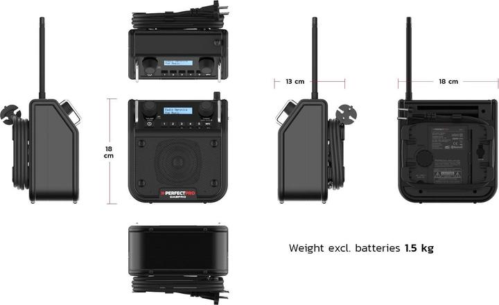 Immagine prodotto PerfectPro Dabpro (FM, DAB, Bluetooth)