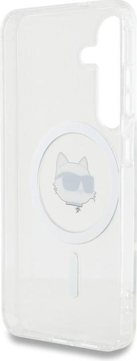 Produktbild Karl Lagerfeld HC Magnetic IML Metal Choupette Head case for Samsung Galaxy S25 Plus white (Samsung Galaxy S25+)