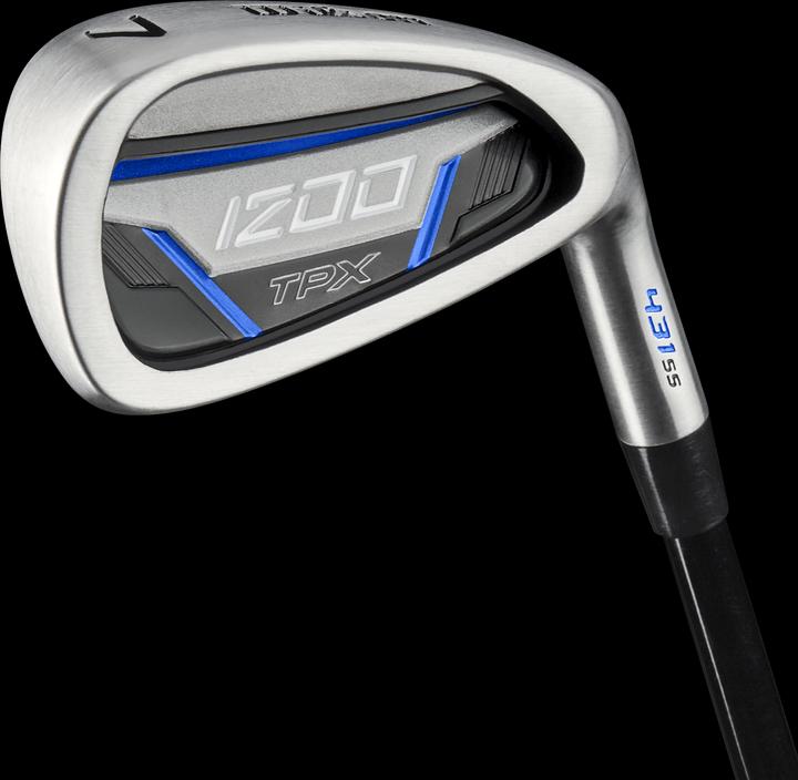 Image du produit Wilson 1200 TPX Ensemble de golf en graphite avec 10 clubs et un sac - Bleu (Droitier)