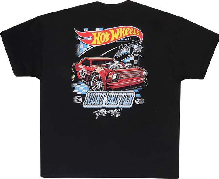 Actual product image Hot Wheels Unisex Adult Night Shifter T-Shirt (S)
