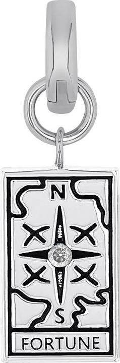 Amor Charms für Damen, 925 Sterling Silber, Zirkonia synth. | Tarotkarten (Silber 925)