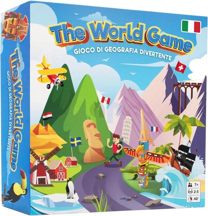 The World Game Divertente Gioco da Tavolo Sulla Geografia (Italiano)